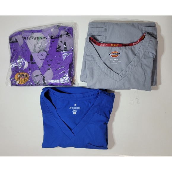 Womens Medical Uniform Workwear Short Sleeves Small Dickies Medcouture GT Set 3 - Picture 1 of 16